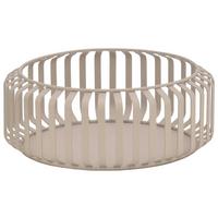 Dekoschale Jana Beige ⌀ ca. 21cm - Beige, MODERN, Metall (21/8cm) - Mömax