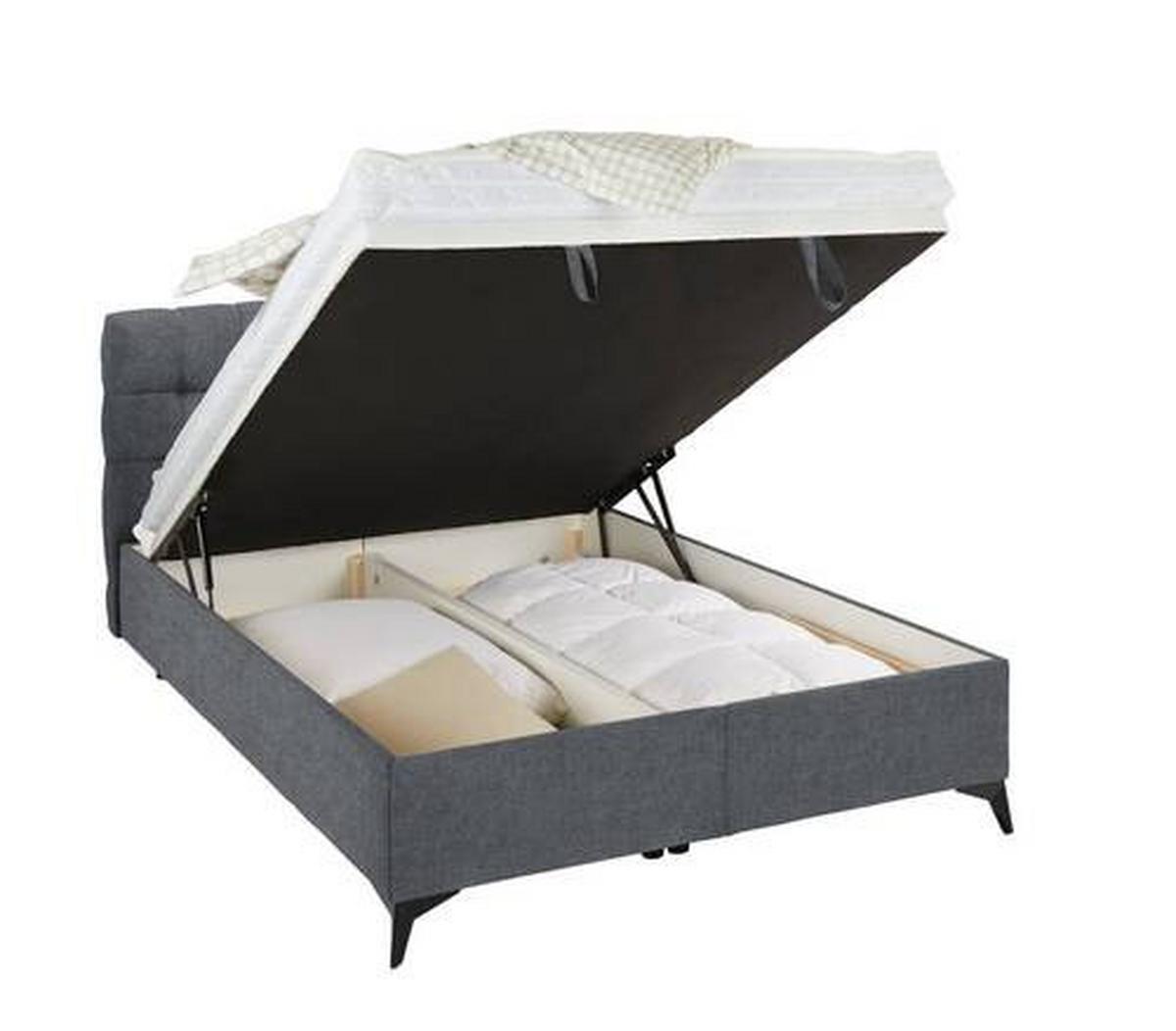 Box Krevet Magic - crna/taupe, Konvencionalno, drvni materijal/tekstil (140/200cm) - Modern Living