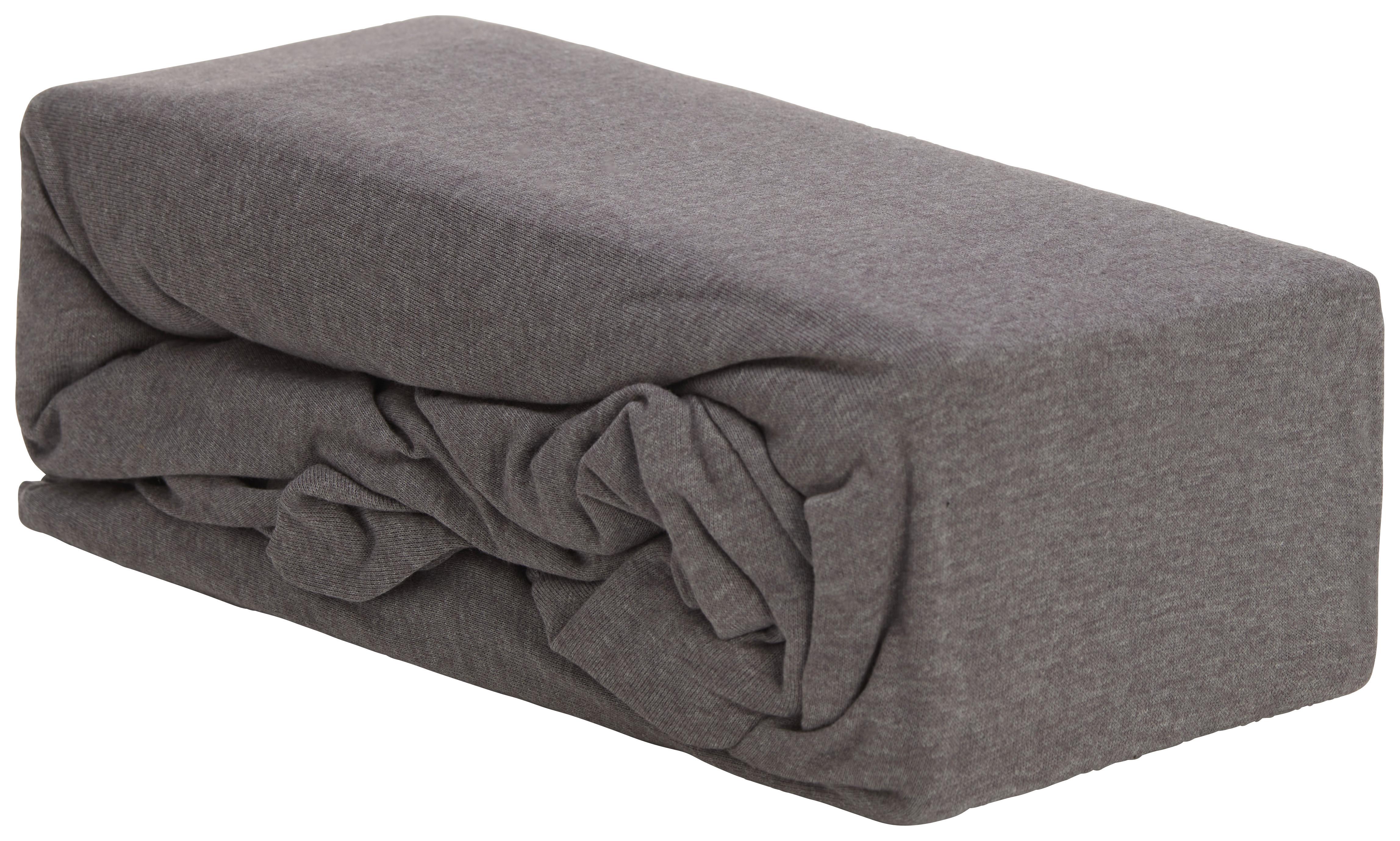 Fixleintuch Leo in diversen Farben - Taupe/Jadegrün, Textil (180/200/25cm) - Modern Living