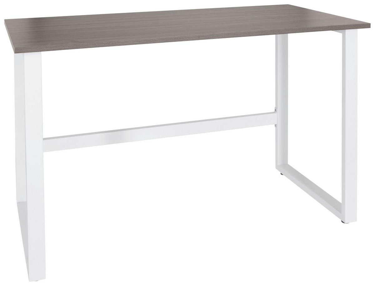Pisalna Miza Workspace Light I, Siva, Bela - siva/bela, Basics, kovina/leseni material (120/60/76cm) - MID.YOU