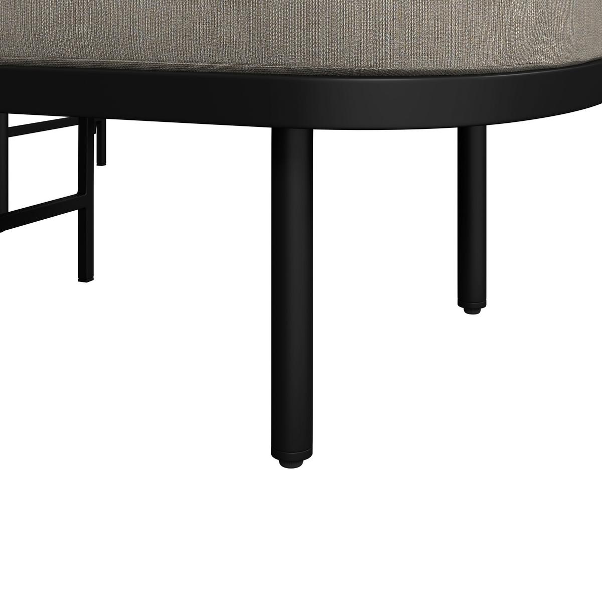 Dining-Loungeset Lissa Beige Outdoorstoff/Metall/Polywood - Dunkelgrau/Beige, MODERN, Kunststoff/Textil - Bessagi Garden