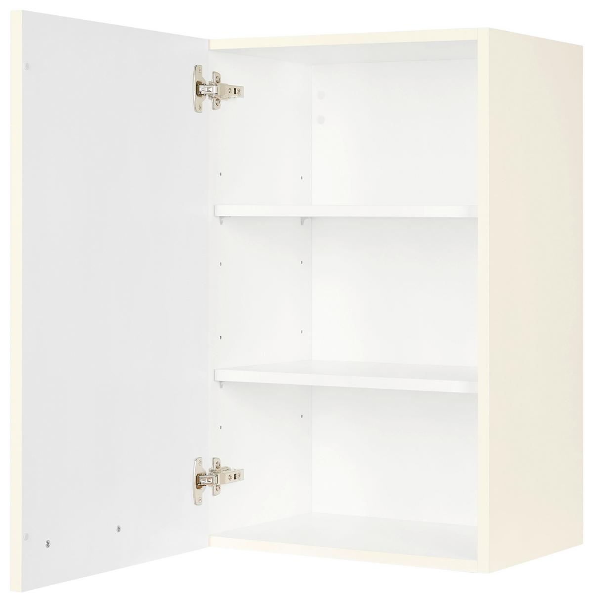 Küchenoberschrank Touch Magnolie - Edelstahlfarben/Magnolie, MODERN, Holzwerkstoff (45/72/35cm) - Nobilia