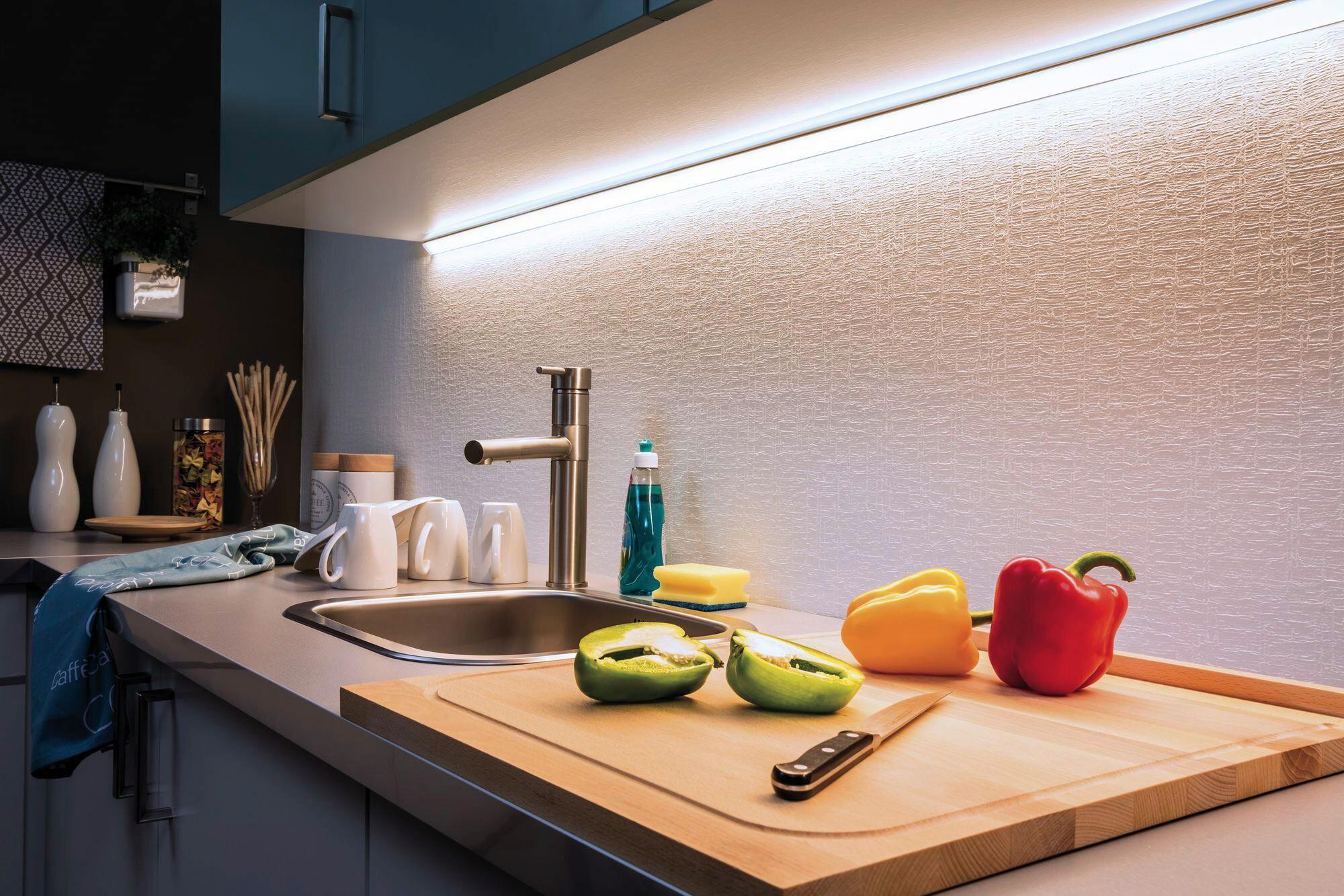 LED-Strip 70589 in Silberfarben max. 34 Watt - Silberfarben, Basics, Metall (300-550,0cm) - Paulmann
