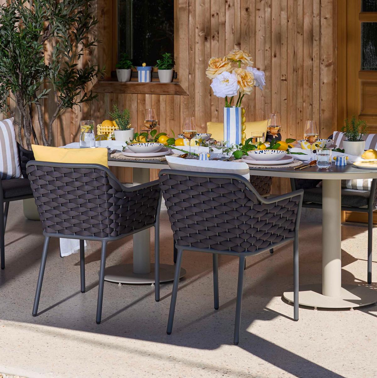 Stolica Louisa - antracit, Moderno, metal/tekstil (57/79/58cm) - Mömax