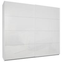Schwebetürenschrank Lago in Weiß ca. 251x222x60cm - Weiß, MODERN, Holzwerkstoff/Metall (251/222/60cm) - Mömax
