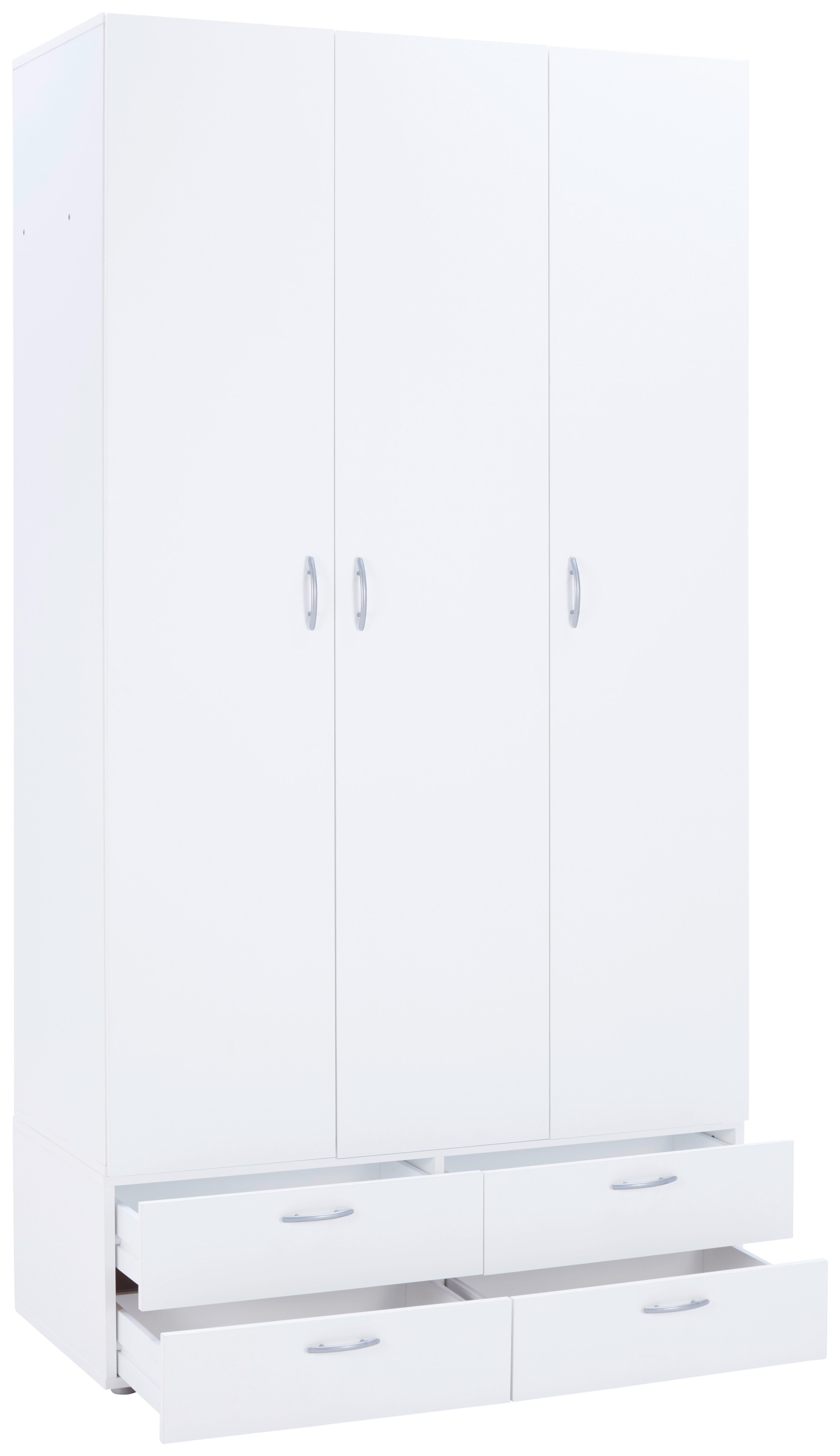 Predalnik Basic, Bela - bela, Konvencionalno, leseni material (110,7/35/51,9cm) - Mömax