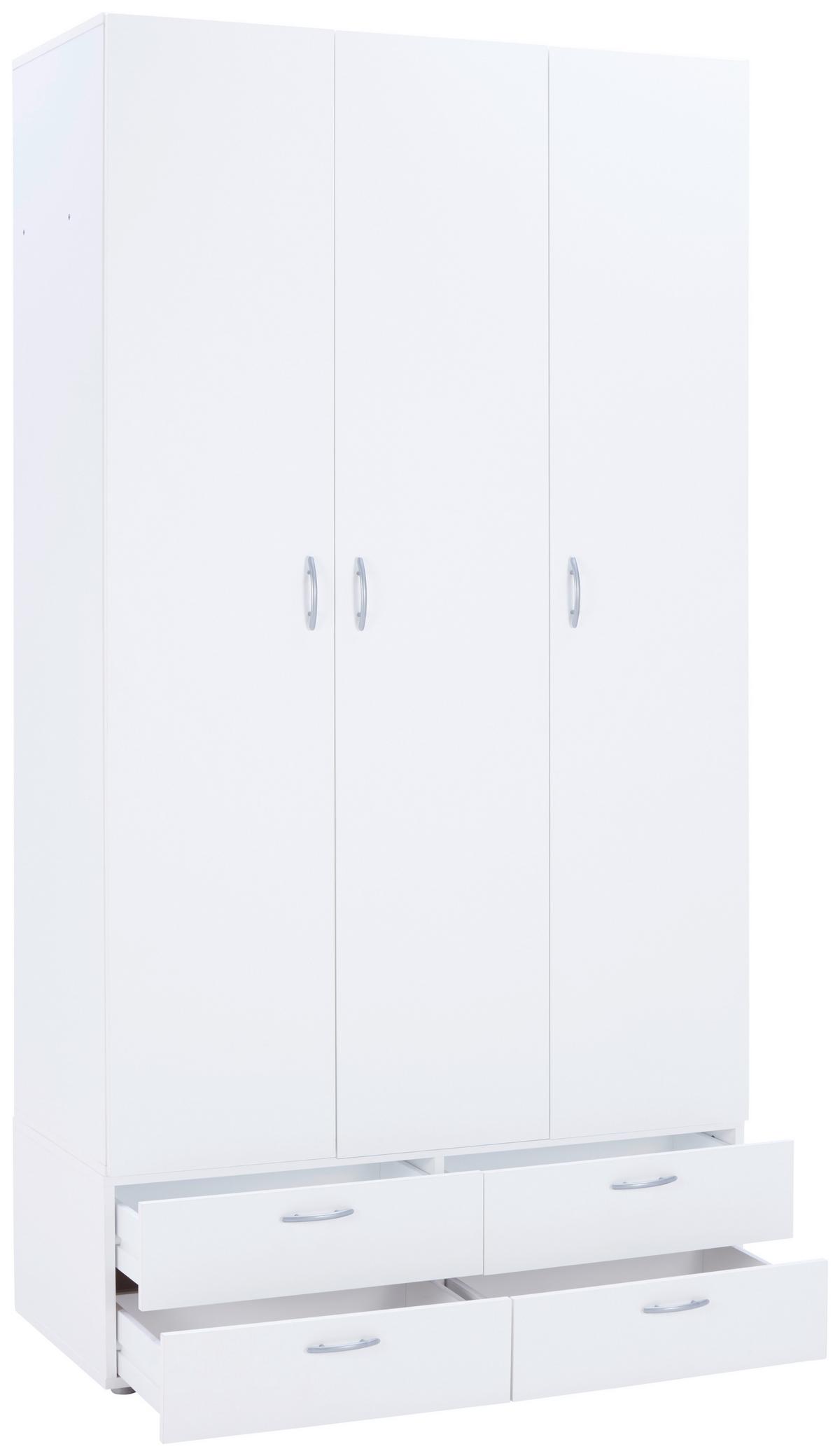 Predalnik Basic, Bela - bela, Konvencionalno, leseni material (110,7/35/51,9cm) - Mömax