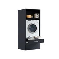 Mosógépszekrény Mrk - grafitszürke, Konventionell, faalapú anyag (70/185/68cm) - Mömax