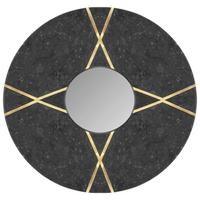 WANDSPIEGEL DEXTER 125 SCHWARZ - Schwarz, Design, Glas/Holzwerkstoff (30/30/2cm) - Kayoom