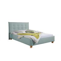 Polsterbett Tracy Petrol ca. 100x200 cm - Petrol/Naturfarben, MODERN, Holz/Textil (100/200cm) - Livetastic