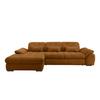 Ecksofa mit Bettkasten Rigatti ca. 184x314 cm Goldfarben - Goldfarben/Schwarz, MODERN, Textil/Metall (184/314cm) - Livetastic