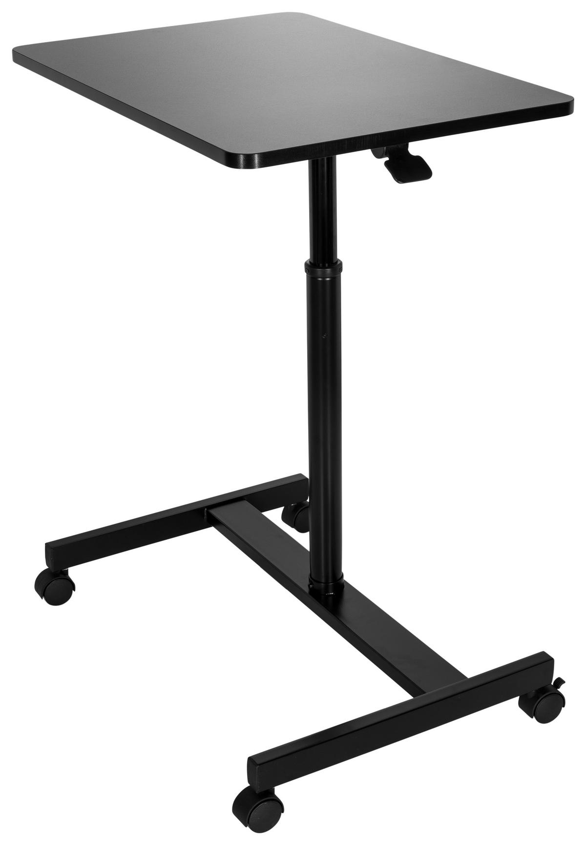 Dvižna Miza Stand Vm-su, Črna - črna, Basics, kovina/leseni material (70/48/80-114cm) - MID.YOU