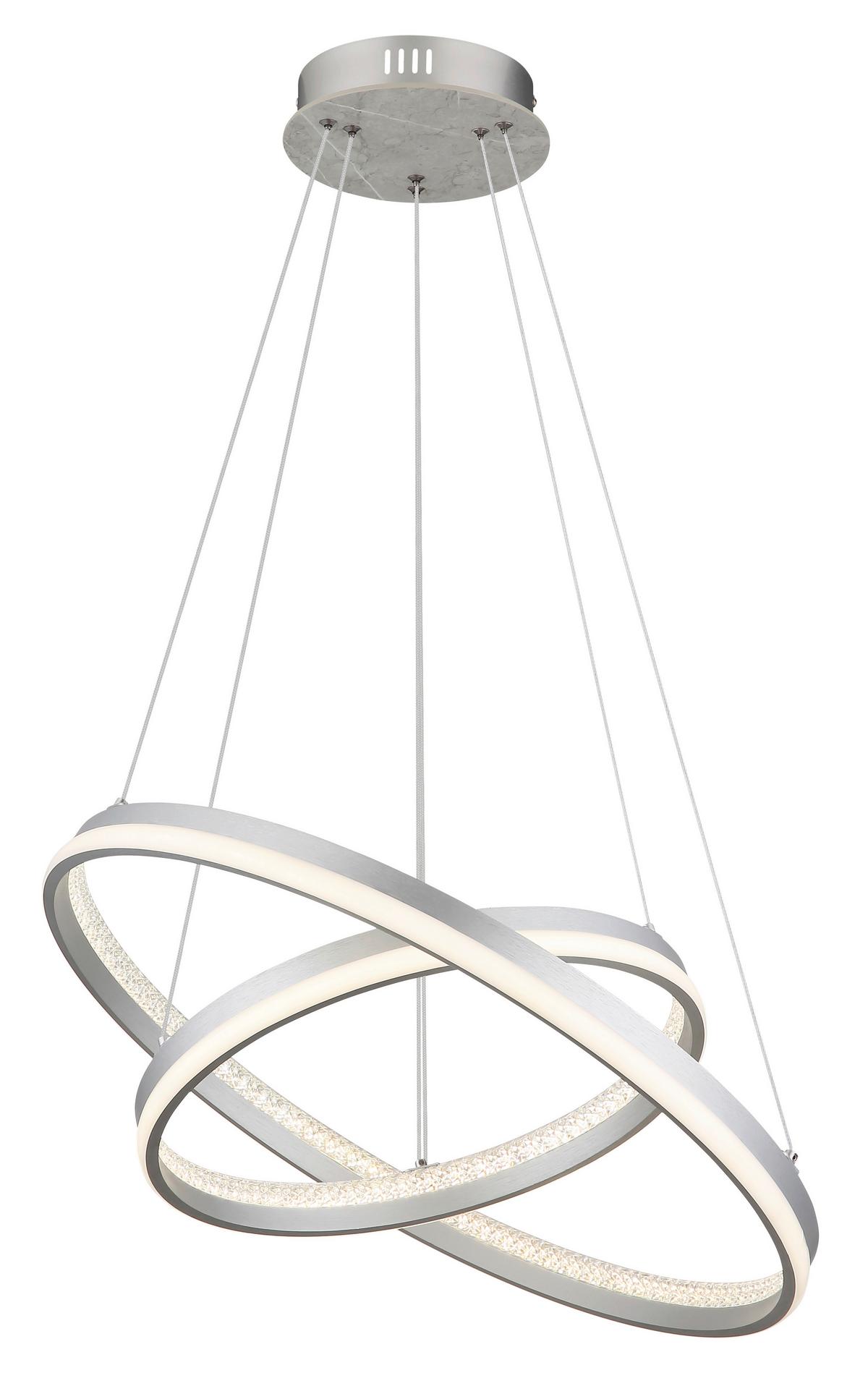 LED-HÄNGELEUCHTE 32000202 MARY - Klar/Weiss, Design, Kunststoff/Metall (59,5/120cm) - Globo