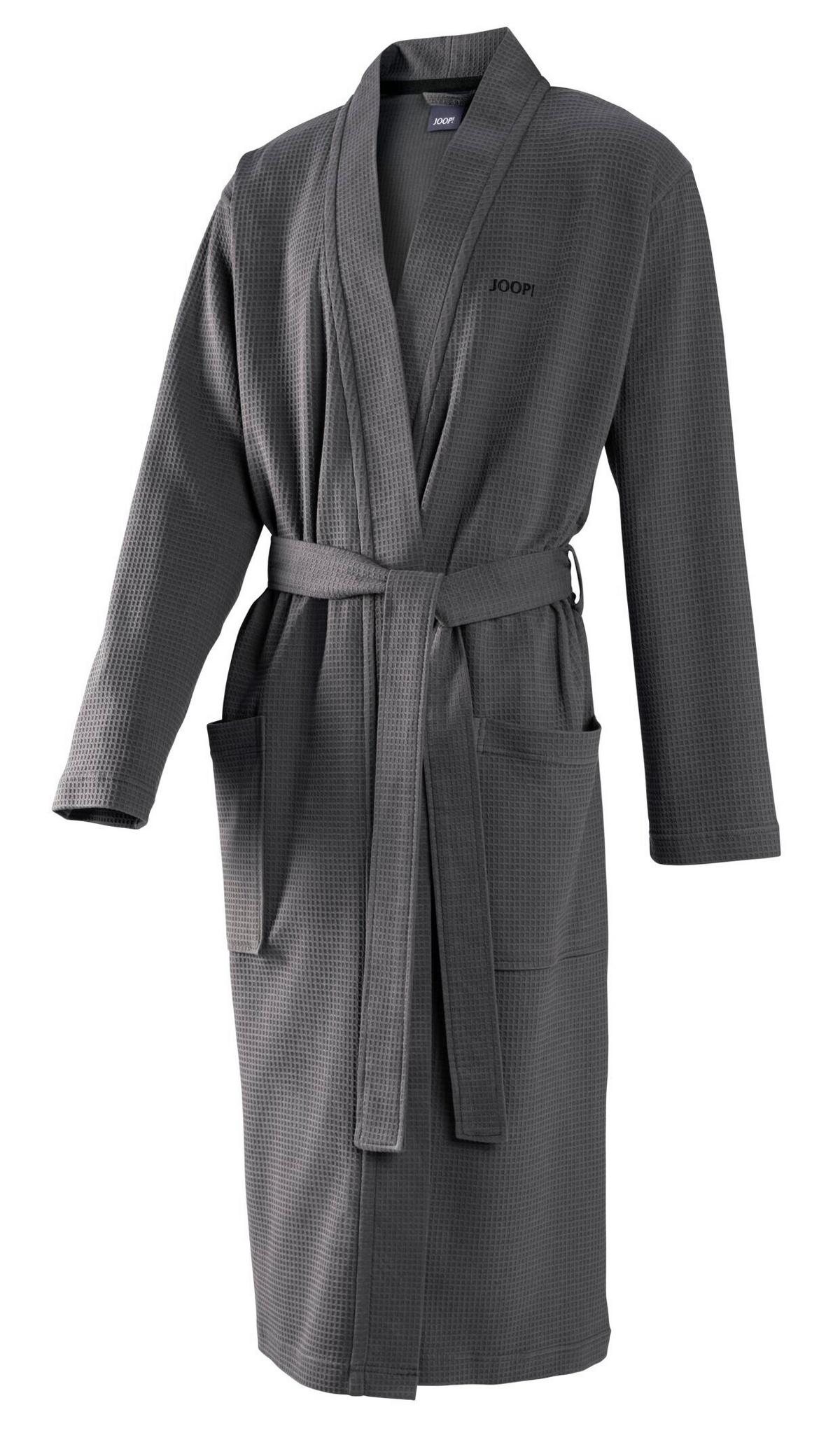 SZLAFROK KĄPIELOWY JOOP! HERREN KIMONO - antracytowy/szary, Basics, tkanina (XLnull) - Joop!