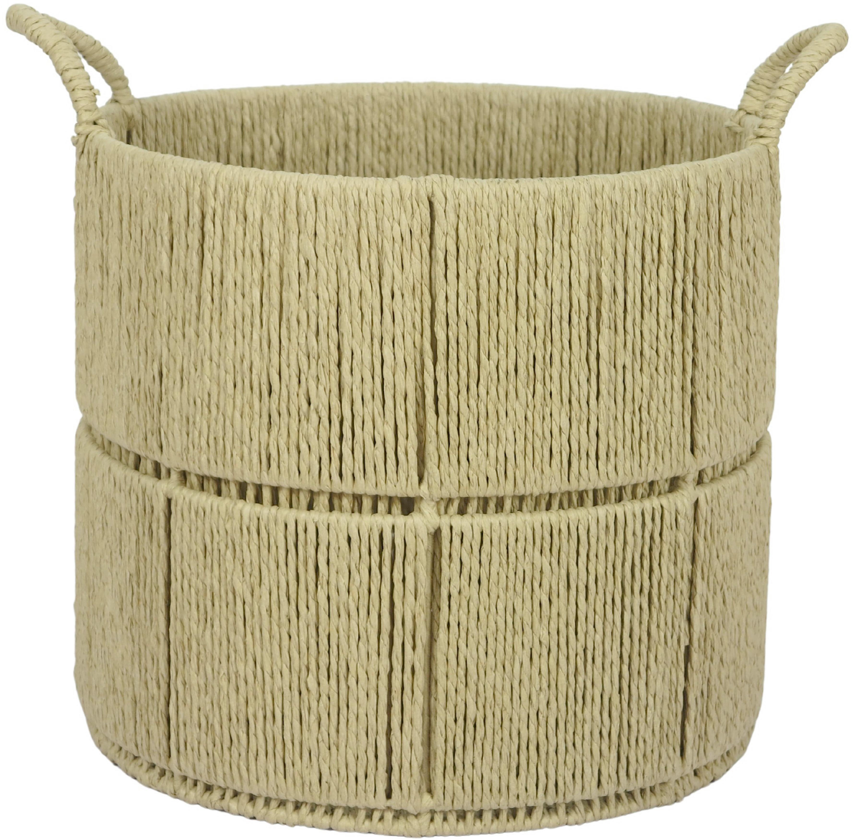 Ukrasna Korpa M Tia - prirodna boja, Konvencionalno, papir/metal (33/30cm) - Mömax