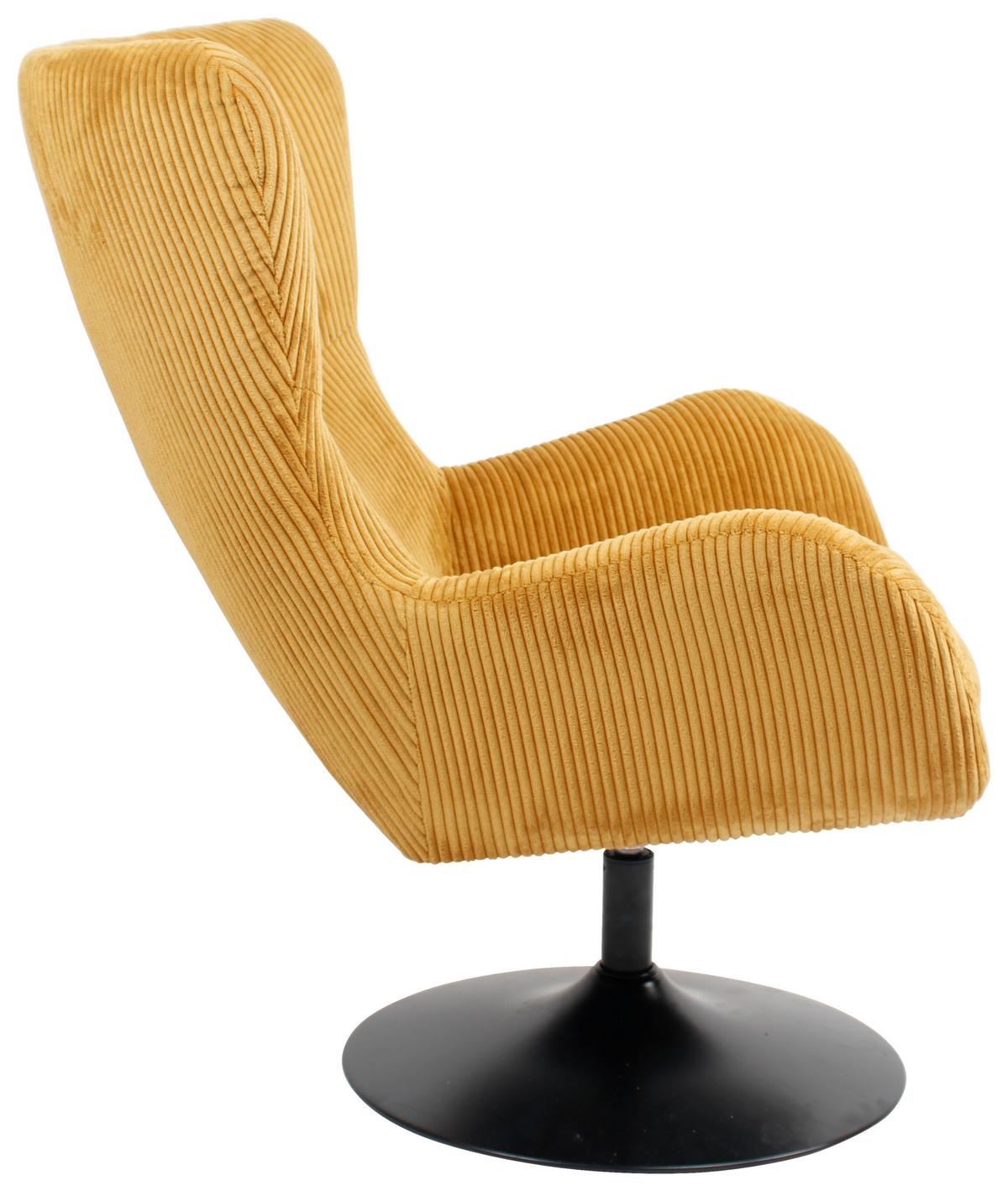 Fotoliu SHIBA - galben, Modern, metal/textil (76/99/87cm) - Mömax