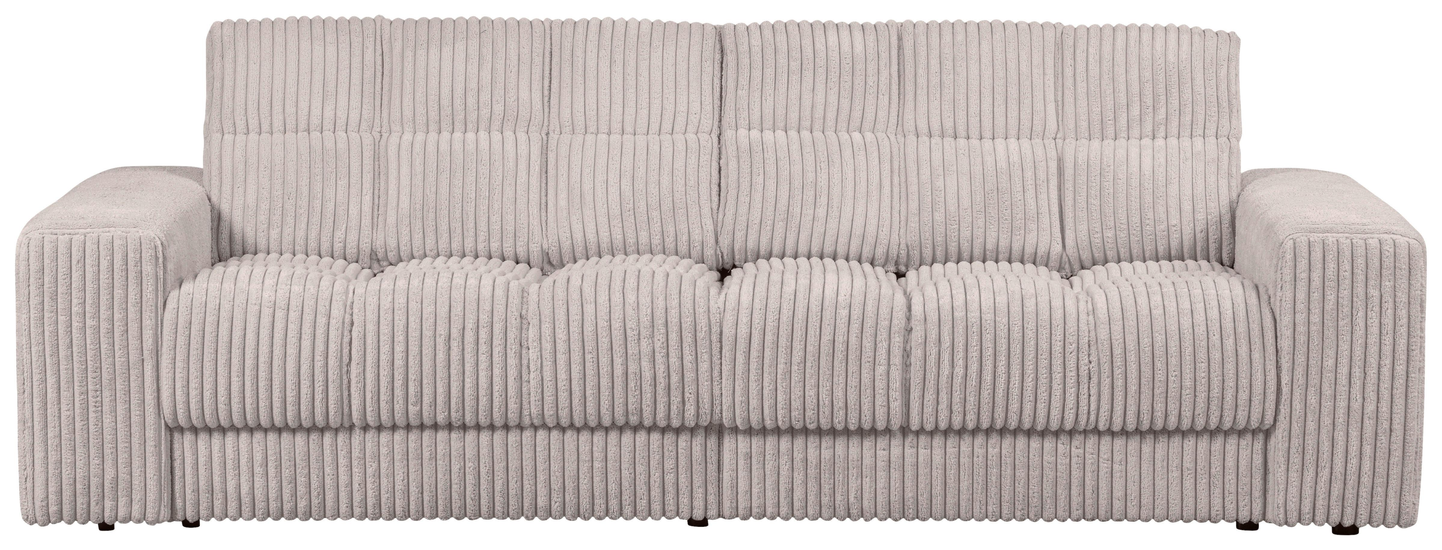 2-Sitzer-Sofa Second Date Naturfarben B: 226cm - Schwarz/Naturfarben, Design, Kunststoff/Textil (226/78/99cm) - Livetastic