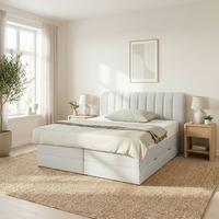 Boxspringbett Belano Grau Ca. 160x200cm - Grau, Konventionell, Holz/Holzwerkstoff (160/200cm) - Premium Living