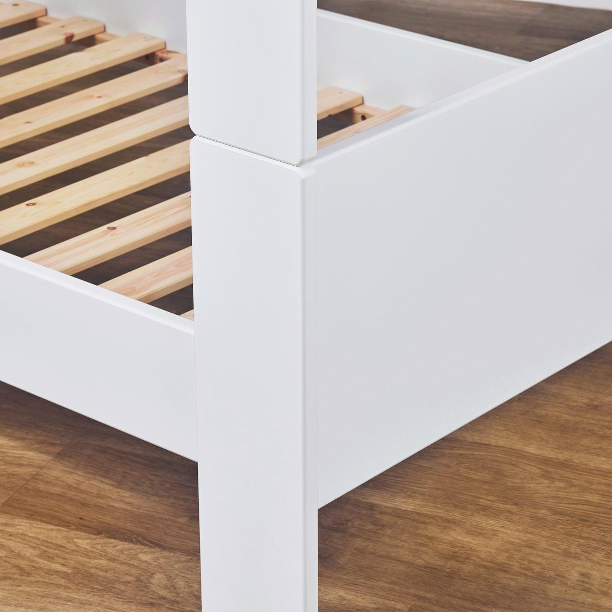 Etagenbett PURE Weiß ca. 90x200 cm - Naturfarben/Weiß, MODERN, Holzwerkstoff (90/200cm) - MID.YOU