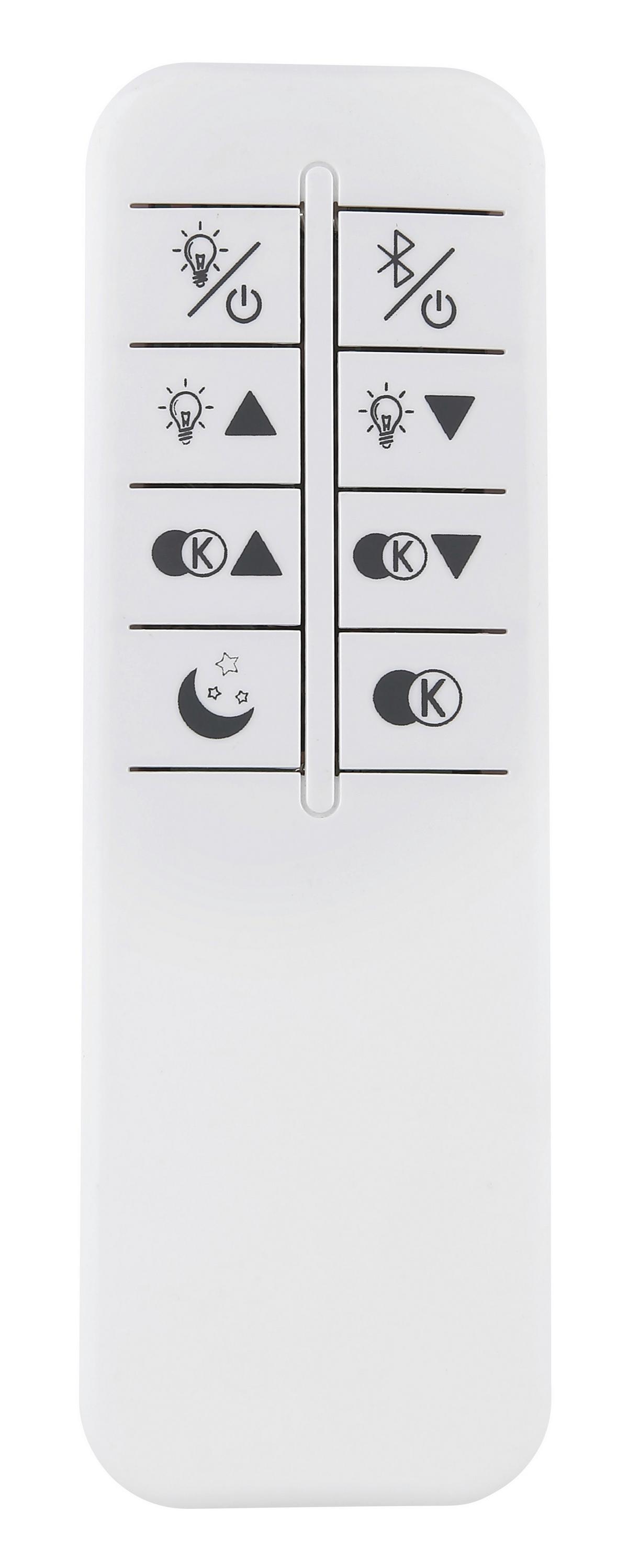 Led Svjetiljka Stropna 48372-30 - bijela/siva, Trend, metal/tekstil (46,8/9,8cm) - Globo