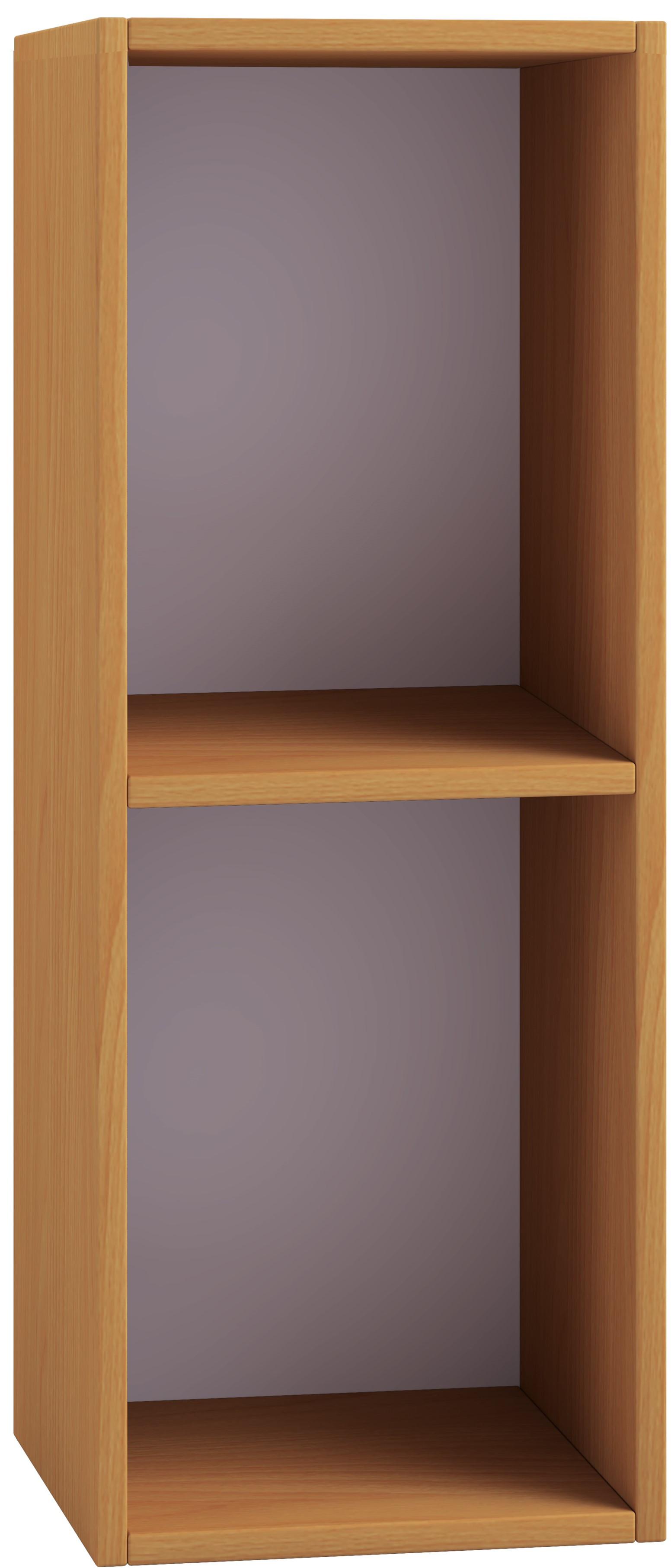Schallplattenregal Platto in Buchefarben, 2-fach - Buchefarben, Basics, Holzwerkstoff (34/72/30cm) - MID.YOU