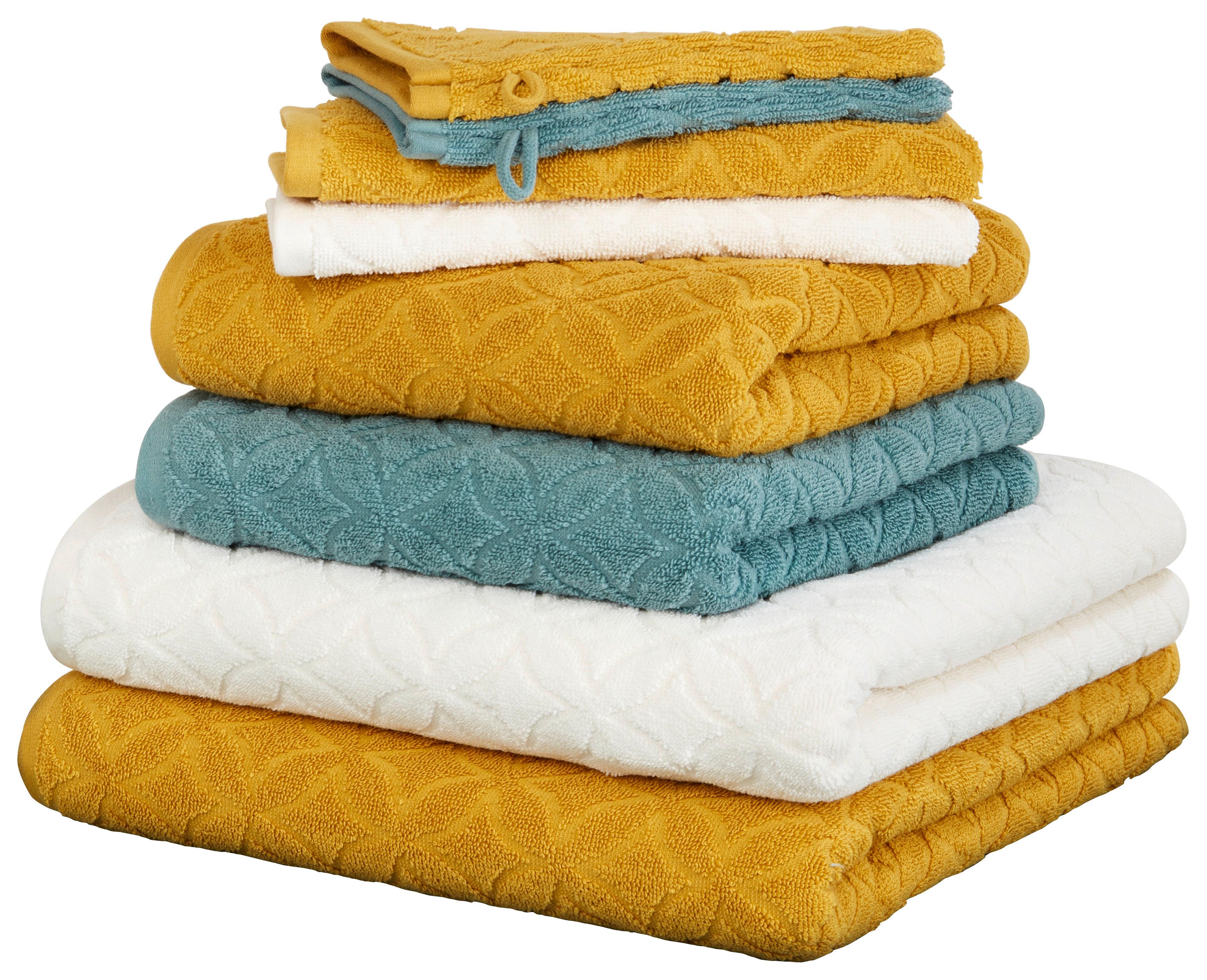 Kéztörlő Naime 50/100cm - sárga, Lifestyle, textil (50/100cm) - Modern Living