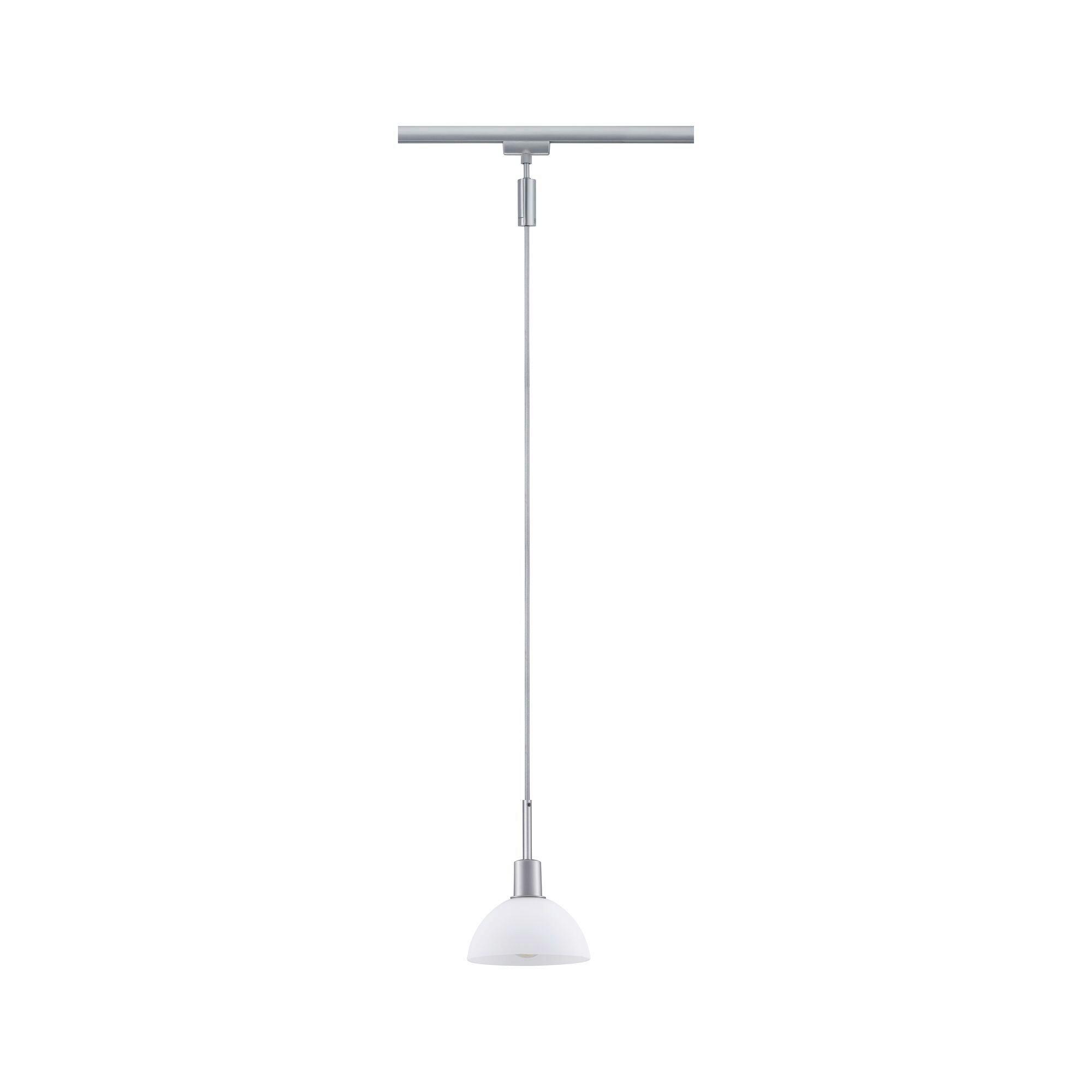 Schienensystem-Hängeleuchte Pendulum Sarrasani max. 20 W - Chromfarben/Opal, Basics, Glas/Metall (14/140cm) - Paulmann
