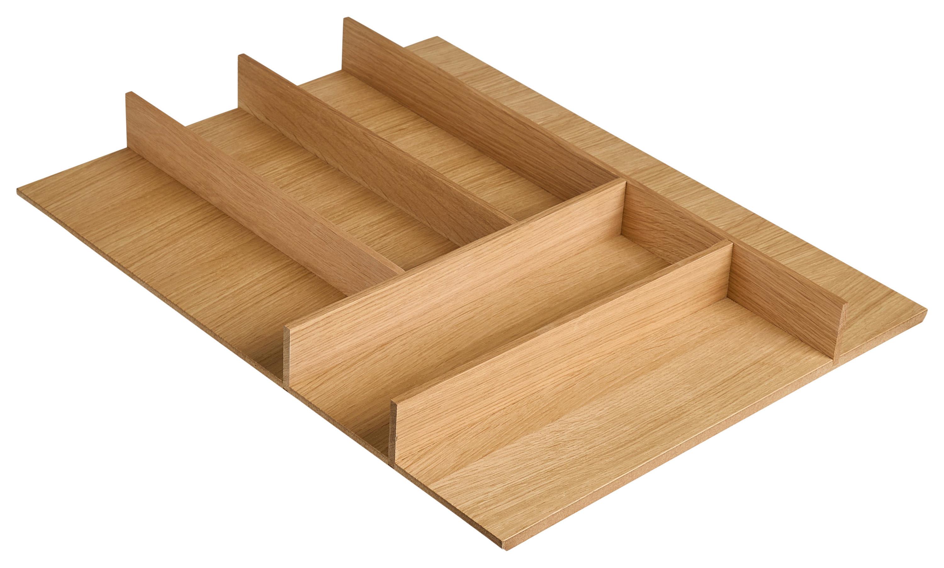 Besteckeinsatz BE45E Eiche - Eichefarben, Basics, Holz (45/4,9/50cm) - Nobilia