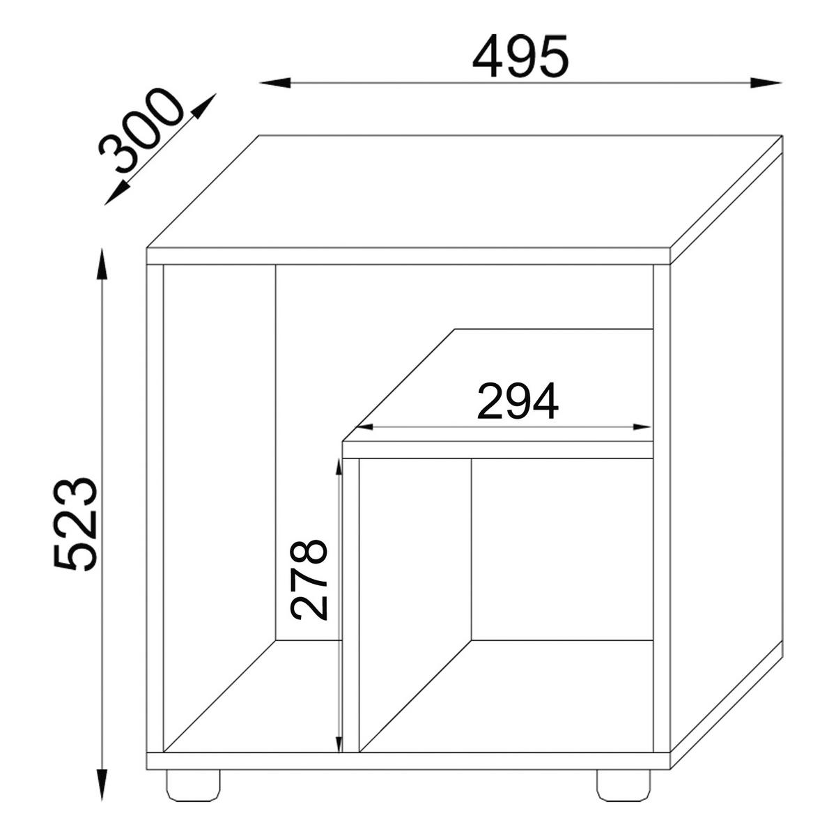 Mizica Zeito, Bukev - črna/barve bukve, Basics, leseni material (30/50/55cm) - MID.YOU