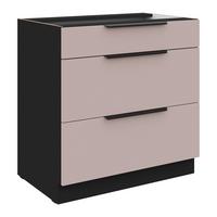 Corp inferior de bucatarie ARONA - alb/bej, Modern, metal/material pe bază de lemn (80/82/52cm)