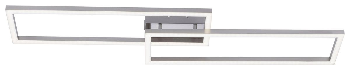 LED-Deckenleuchte Lolasmart max. 18 Watt - Silberfarben, Kunststoff/Metall (110/25/7cm)