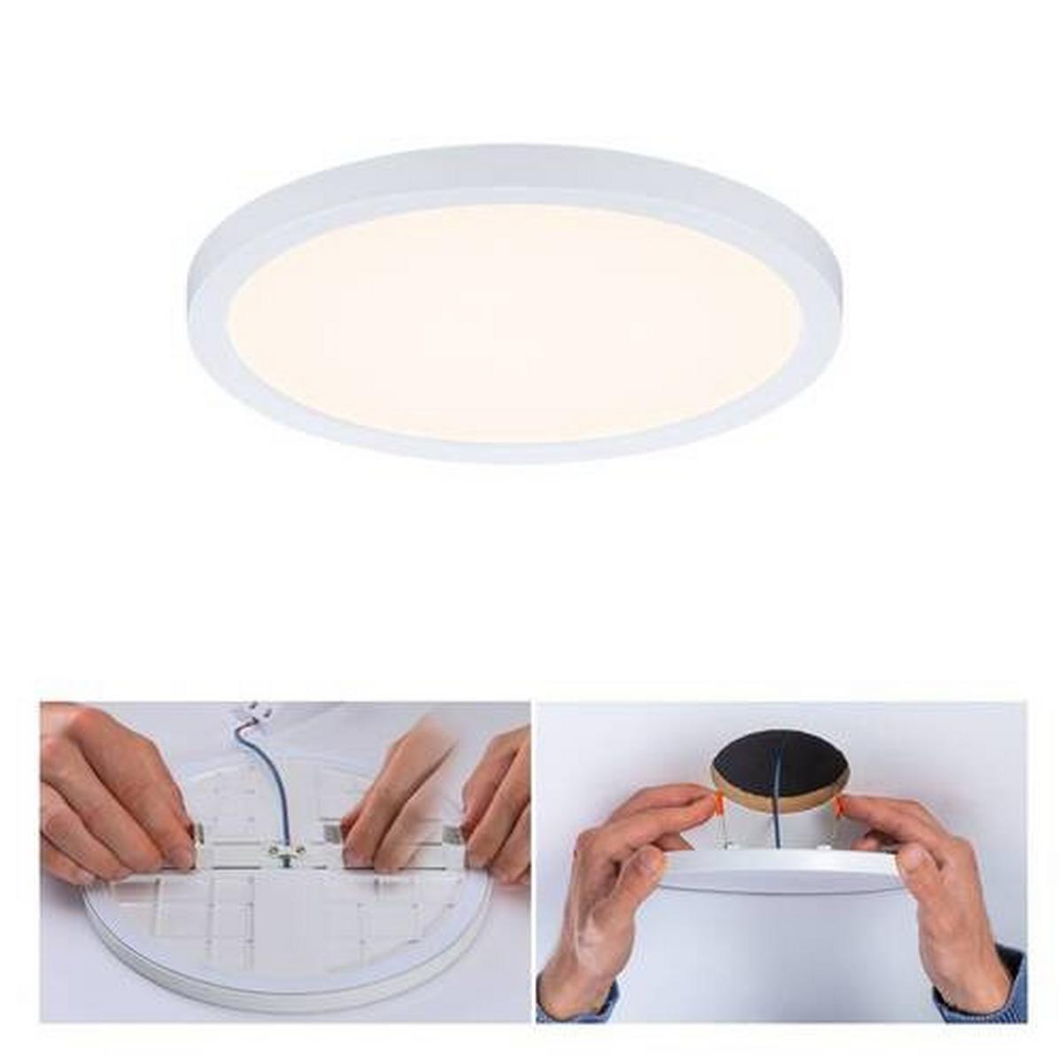 LED-Paneel Areo VariFit in Weiß max. 13 Watt - Weiß, Design, Kunststoff (17,5cm) - Paulmann