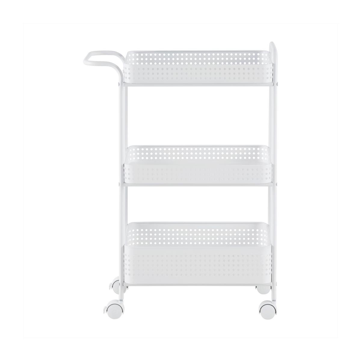 Kolica Za Serviranje Ancona - bijela, Moderno, metal/plastika (52/72/28cm) - Modern Living