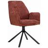 STOL MED ARMSTÖD QUEENS - vinröd/svart, Design, metall/textil (60/89/64cm) - Mömax
