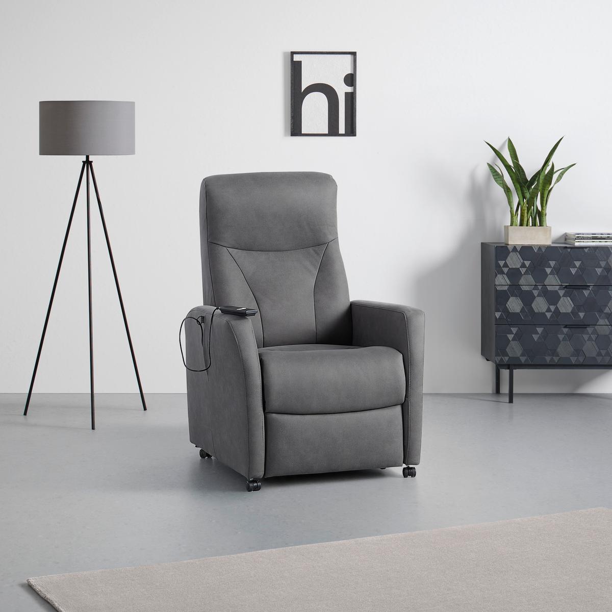 Relaxsessel Times in Graphitfarben - Graphitfarben, Modern, Textil (76/110/80cm) - Premium Living