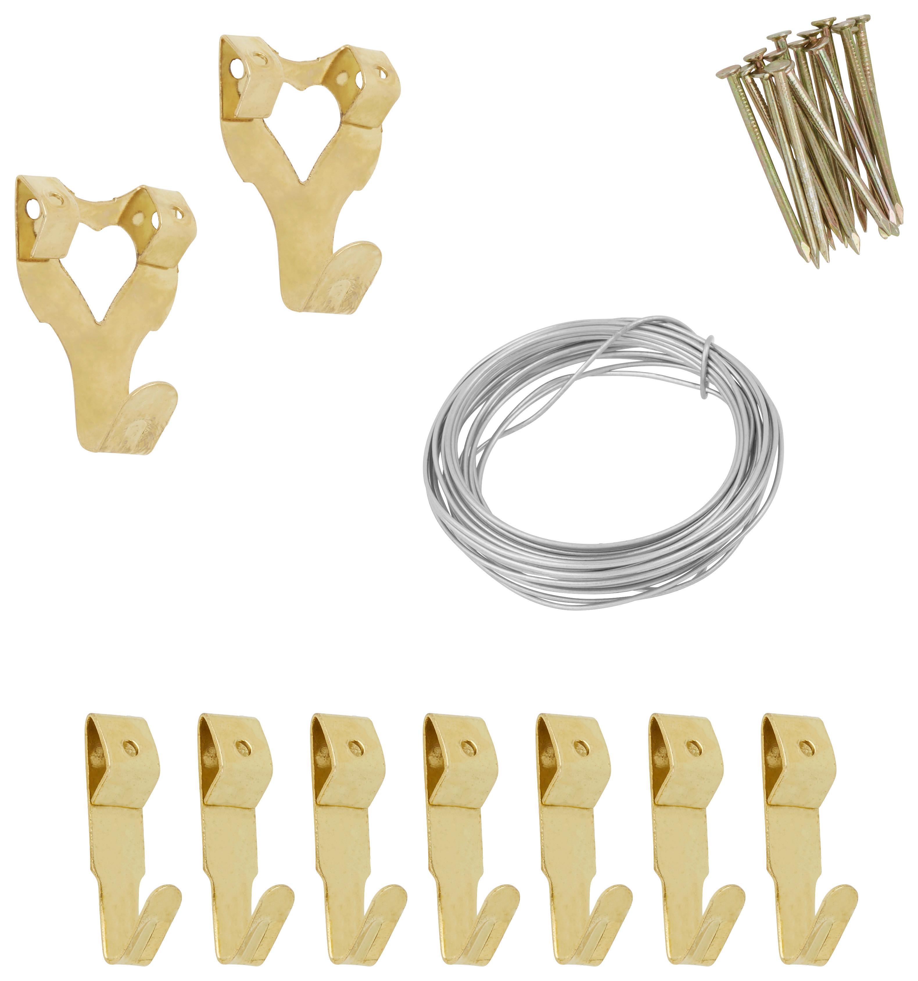 Wandhaken Goldfarben - Goldfarben, Konventionell, Metall