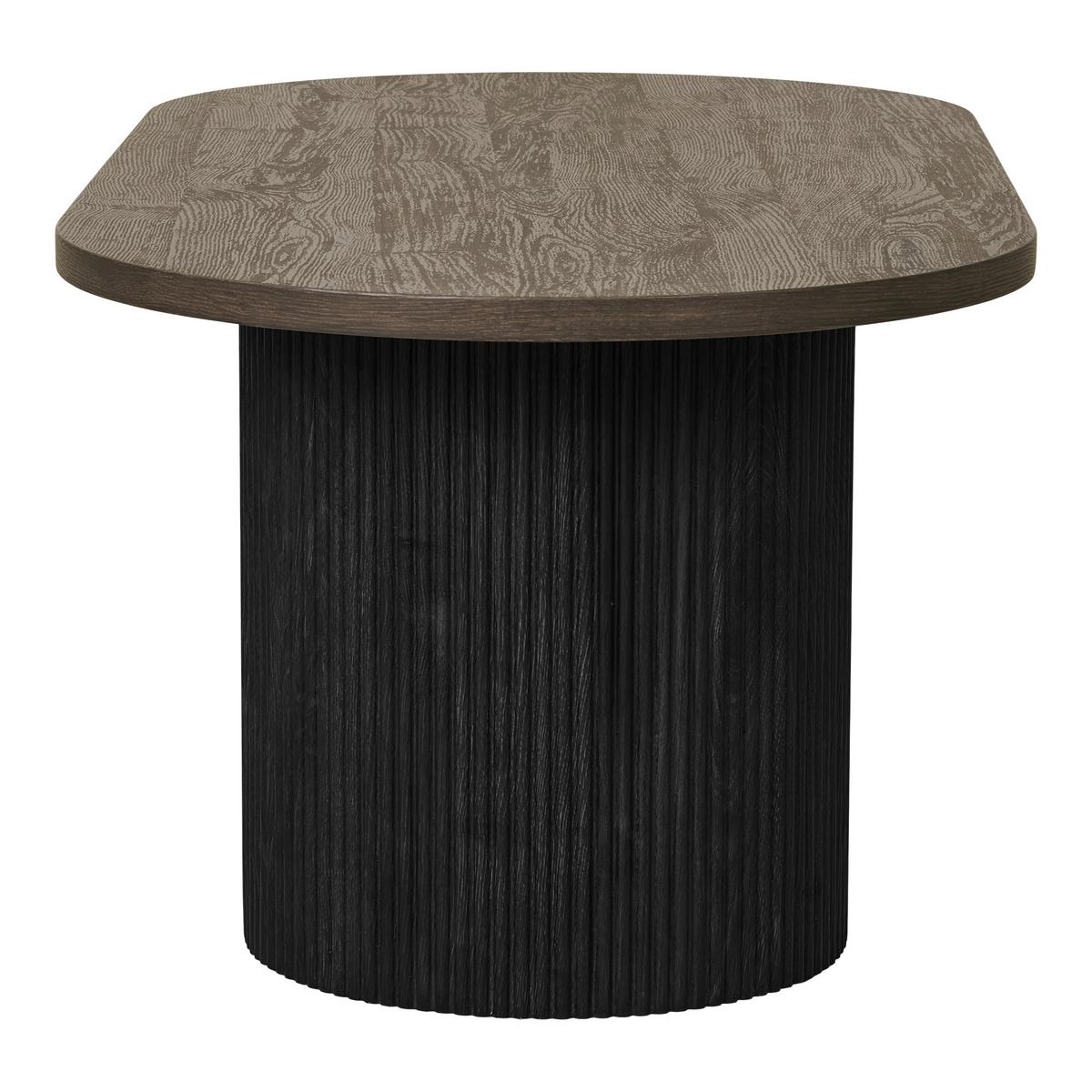 Couchtisch Boavista Dunkelbraun ca. 120x60x45 cm - Dunkelbraun/Naturfarben, Design, Holzwerkstoff (120/60/45cm) - MID.YOU