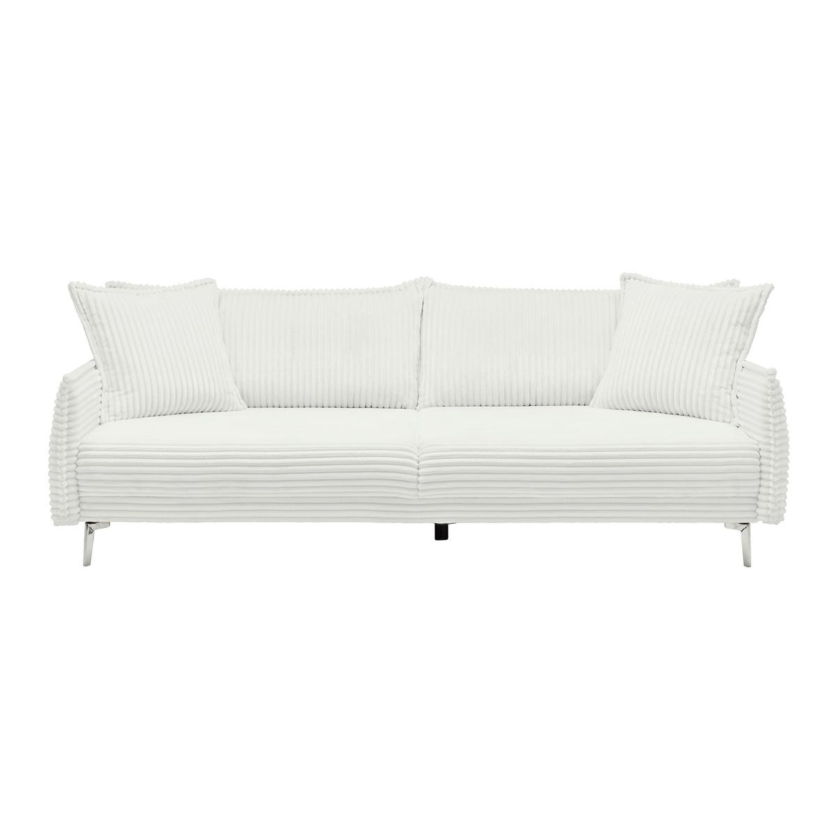 Mega Sofa Kiss - bijela/boje kroma, Moderno, drvo/metal (241/90/117cm) - Mömax