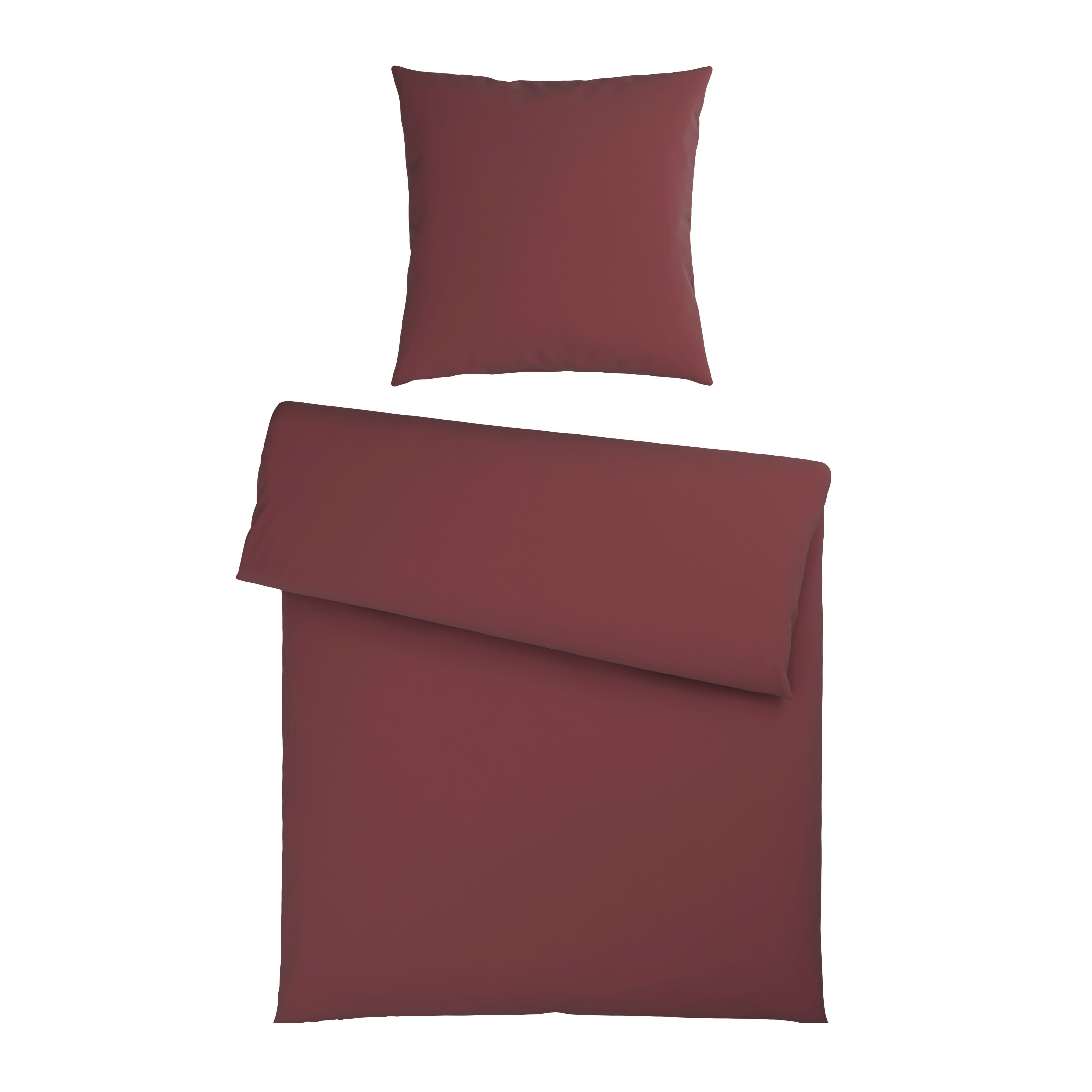 Bettwäsche Elena Rotbraun ca. 135x200cm - MODERN, Textil (135/200cm) - Mömax
