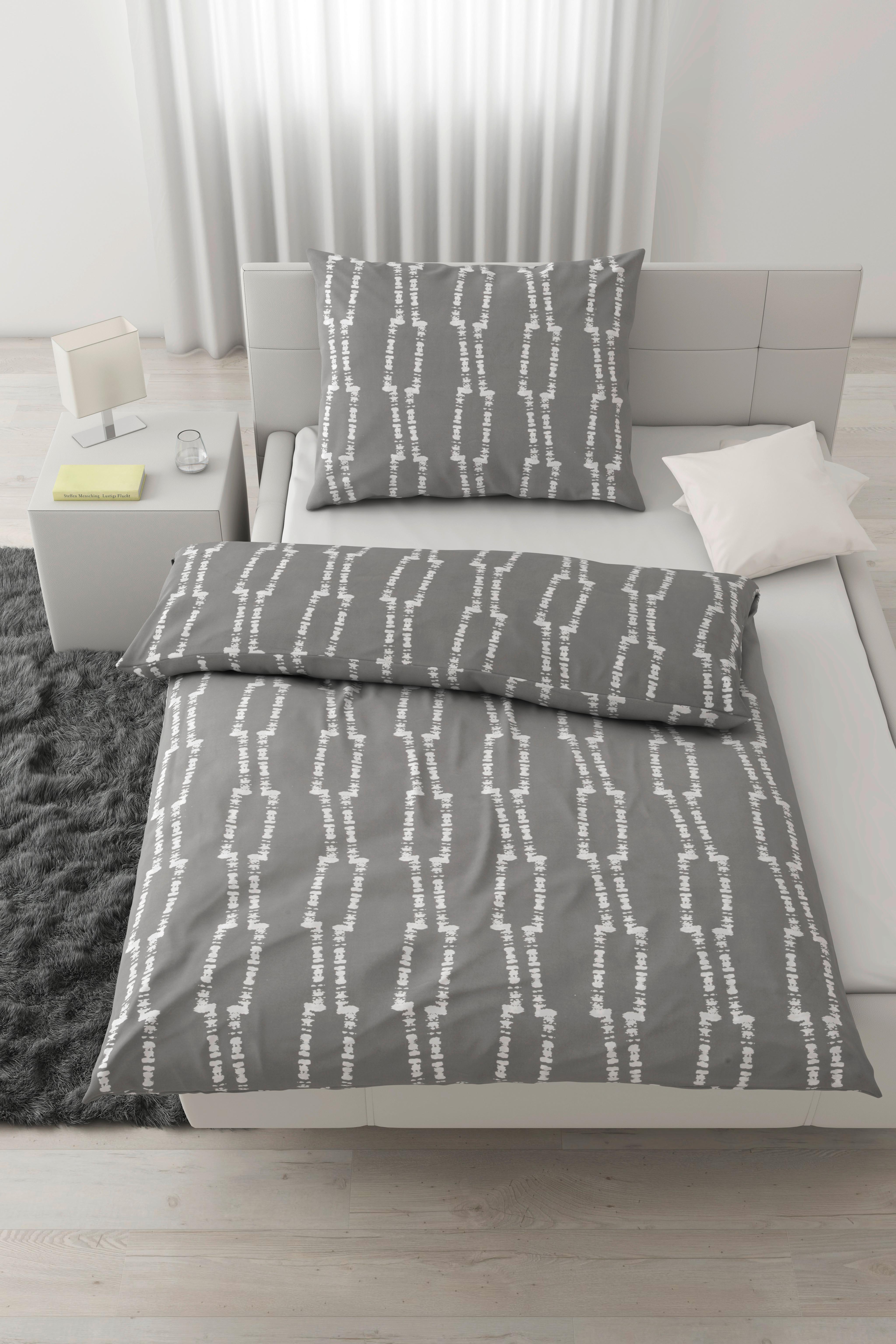 Posteljina Linus 140x200/70x90cm - siva, Moderno, tekstil (140/200cm) - Modern Living