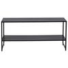 COUCHTISCH STAAL - Schwarz, Design, Metall (102/43/45cm) - Livetastic