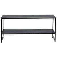 COUCHTISCH STAAL - Schwarz, Design, Metall (102/43/45cm) - Livetastic