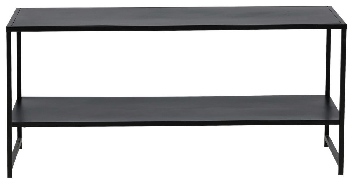 COUCHTISCH STAAL - Schwarz, Design, Metall (102/43/45cm) - Livetastic