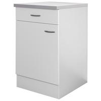 SZAFKA KUCHENNA DOLNA WITO US 50 - kolor stalowy/jasnoszary, materiał drewnopochodny/tworzywo sztuczne (50/85/60cm) - FlexWell