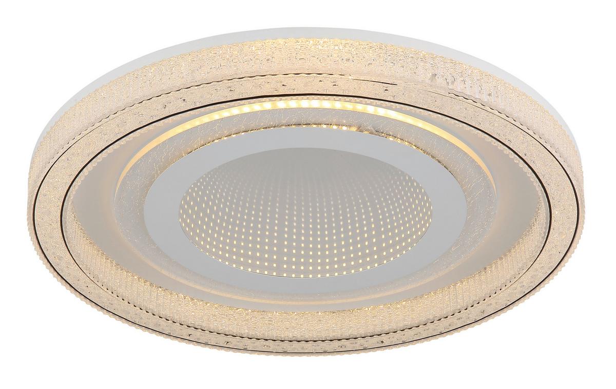 LED Mennyezeti Lámpa 48557-48w Alsuna - fehér/átlátszó, Konventionell, műanyag/fém (48/7cm) - Globo