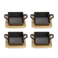 Serpenyőkészlet Ew-Ge-1342-4 - fekete, Basics, fém (18,5/12,6/3,6cm) - Echtwerk