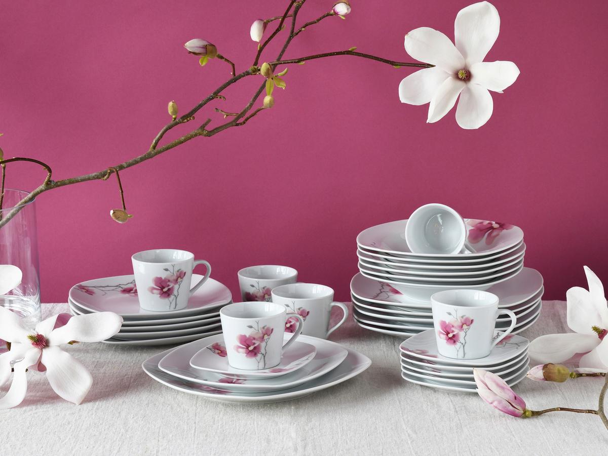 Kombinirani Servis Amelie Aiko, 30-Delni Set - bela, Trend, keramika - Creatable
