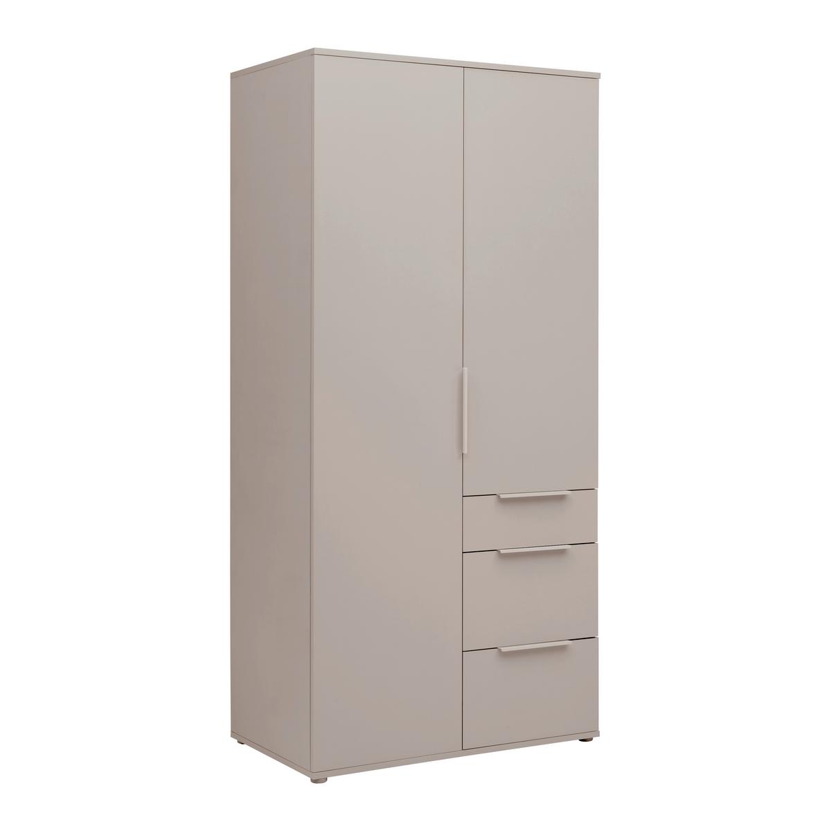 Drehtürenschrank Dune Kaschmir ca. 90x197x55cm - Kaschmir, MODERN, Holzwerkstoff/Metall (90/197/55cm) - Mömax