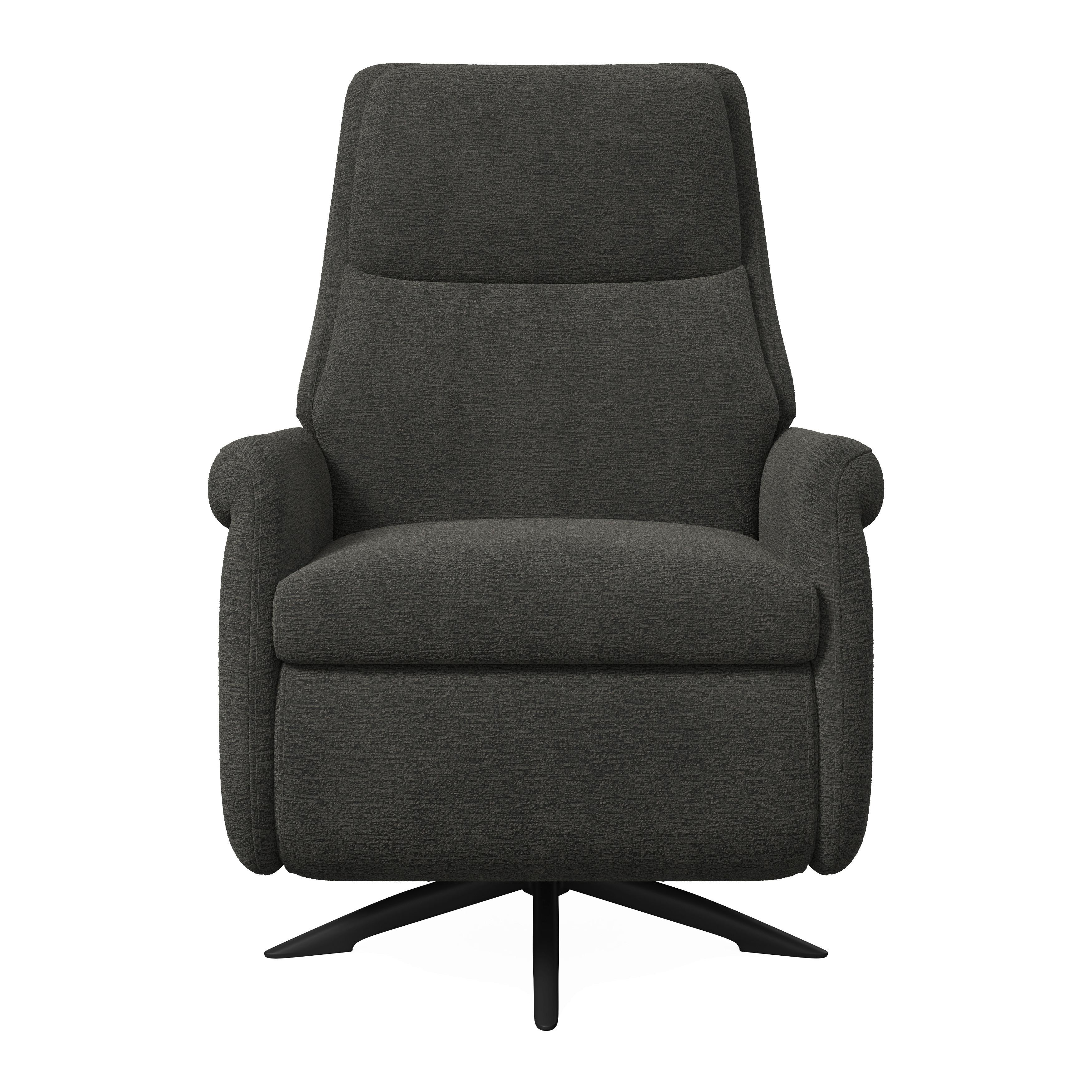 RELAXFÅTÖLJ ALICE - mörkgrå/svart, Modern, metall/trä (76/110/94cm) - Bessagi Home