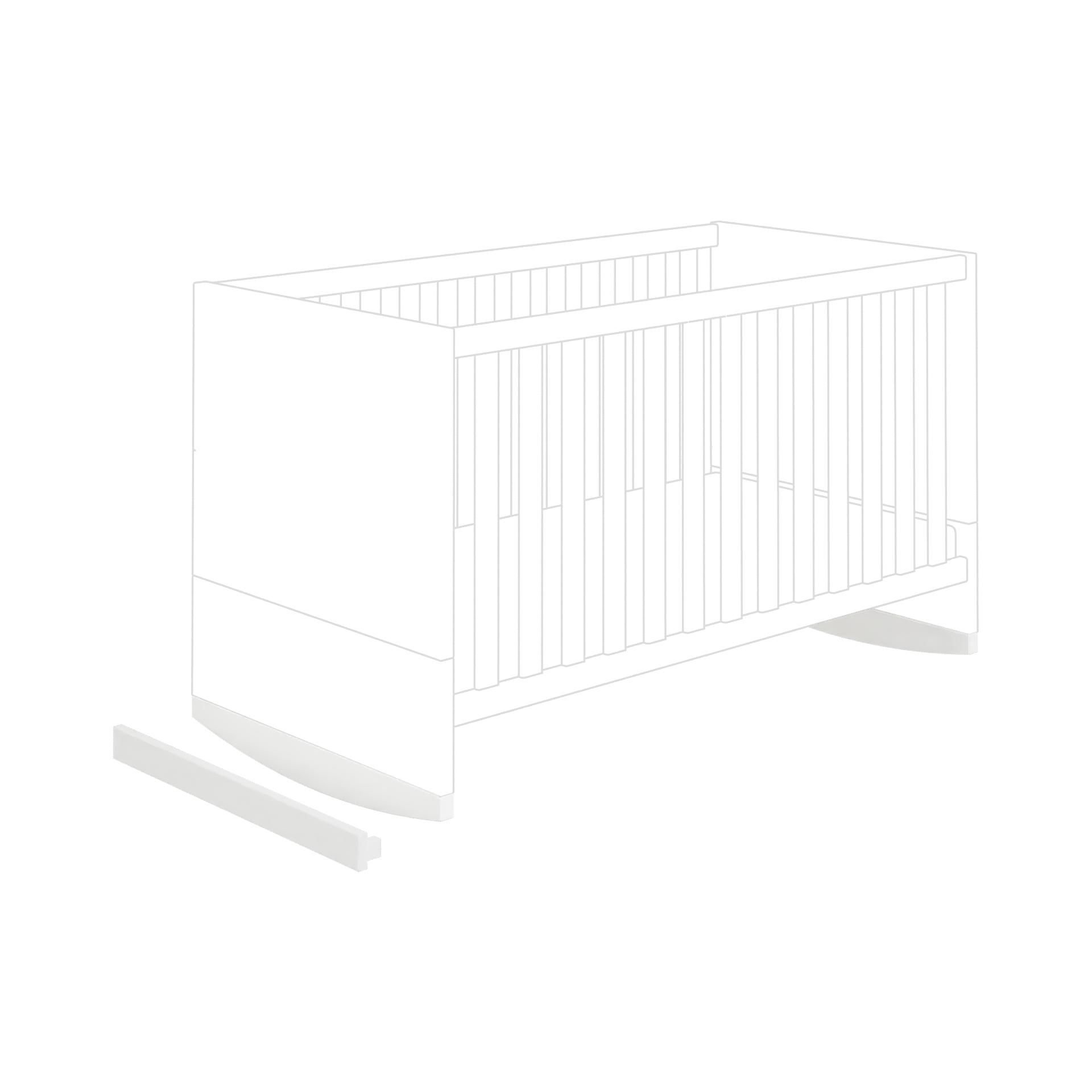 FUNKCJA KOŁYSKI - ZESTAW 2310011 FIONA -PV- - biały, Trend, materiał drewnopochodny (75,8/3,2/8cm) - Paidi